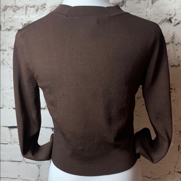 Spense Brown Cardigan Medium - Picture 2 of 5